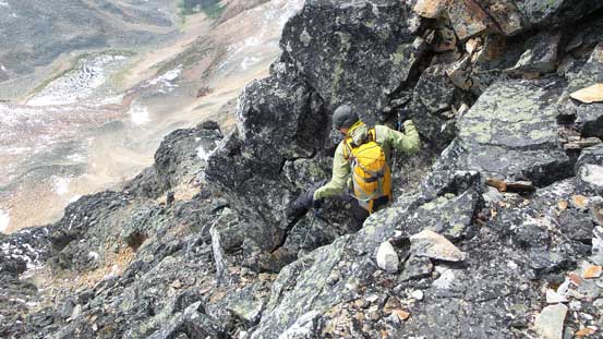 More committing terrain but it's getting easier now