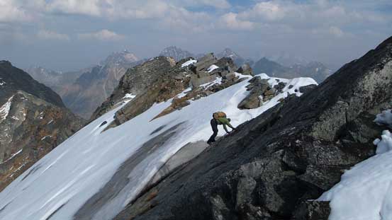 Maury leading through the next slab...