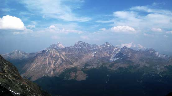 Looking towards Basillica Mountain et al. 