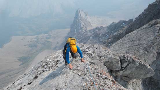 Maury approaching the summit