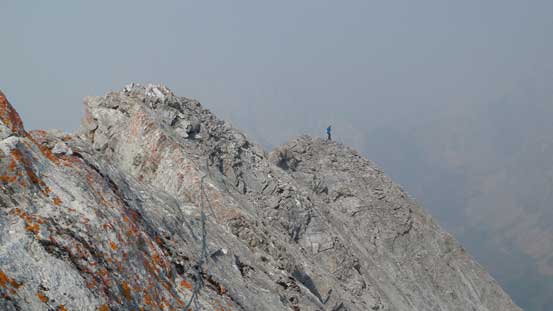 The climbing wasn't fun enough so Maury went for another pitch along the ridge