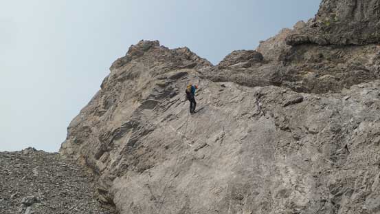 Maury down the 3rd rappel