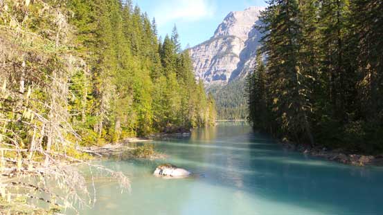 At the bridge crossing Robson River
