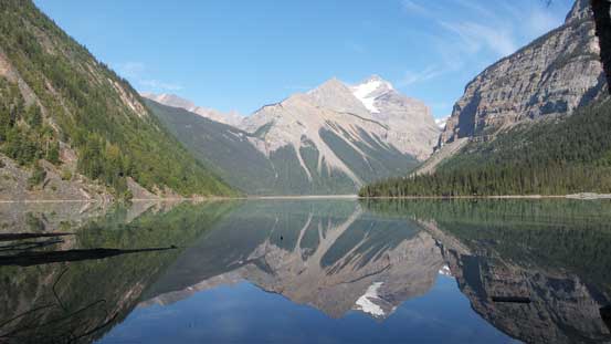 Whitehorn Mountain and its reflection in Kinney Lake