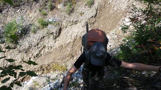 Crossing a mud creek