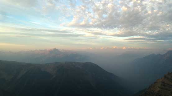 Starting to get higher than most of the nearby summits