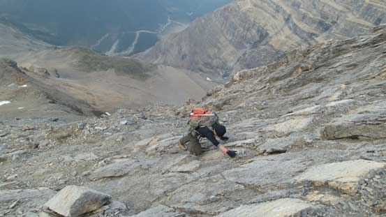 One of the trickier slabby sections