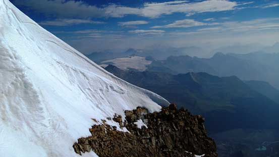 We descended towards the other side for a bit