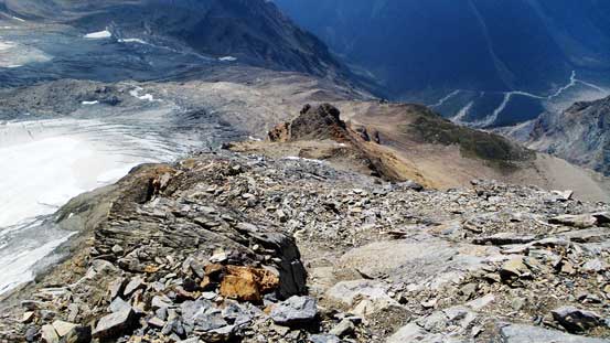 Looking down the Spur