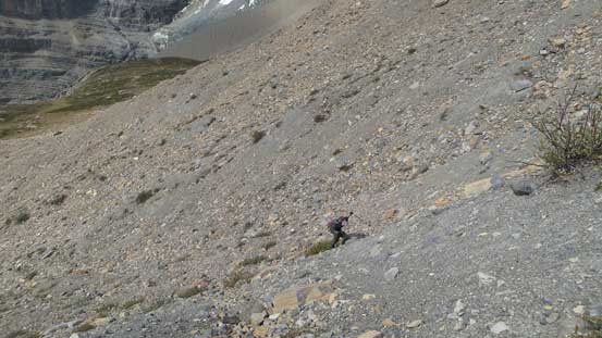 Slogging on moraine and glacial debris wasn't fun