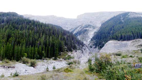 The big gully that I crossed at the start