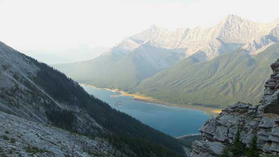 Already good view of Spray Lake now