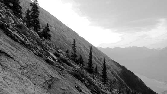 Looking sideway across some more slab faces