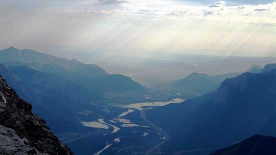 The exit of Bow Valley