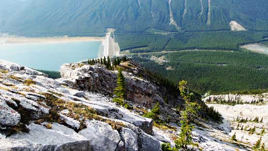 Further down on the ridge near treeline