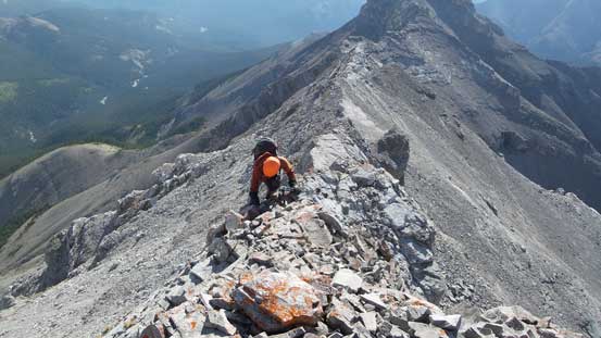 Having fun on the ridge