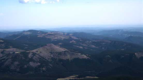 The low bump on bottom left is Mt. Ware