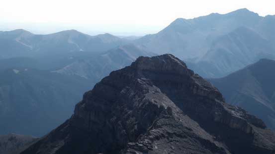 This is the false summit that we bypassed