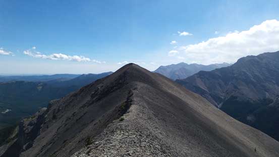 Up and over the next bump. The wind was the worst around here