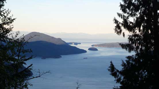 A glimpse of Howe Sound from the approach