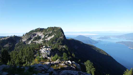 Looking back towards Unnecessary Mountain. More than 5 years ago I hiked up there from Cypress