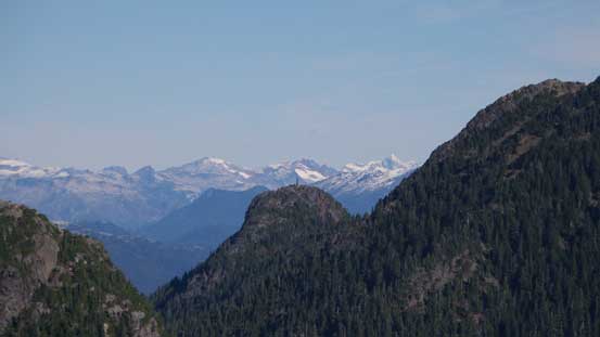Some big peaks showed up behind the shoulder of Brunswick