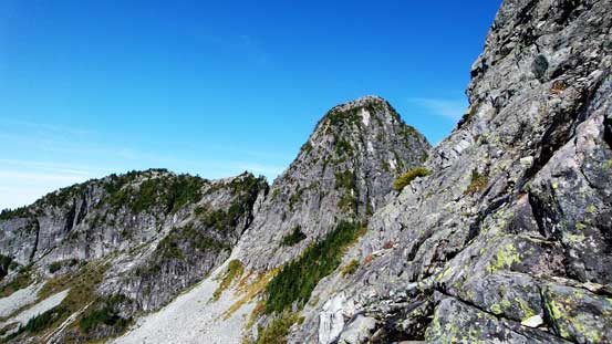 Looking across the Face towards West Lion