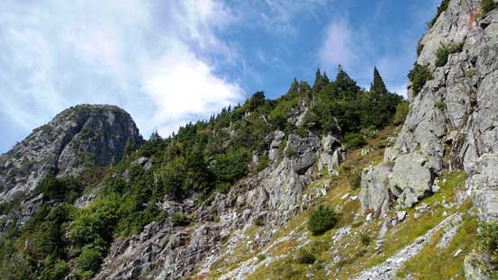 Almost done, looking towards Thomas Peak