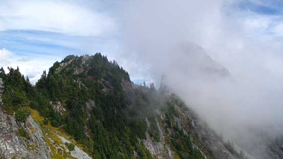 Looking back towards Thomas Peak