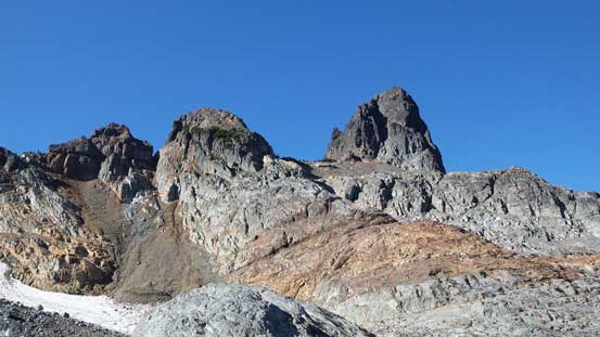From the base of Stadium Glacier, looking towards Copilot