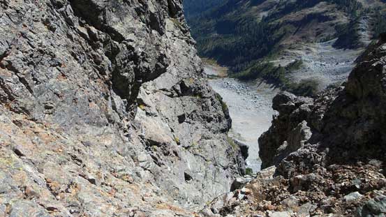 The upper gully is exposed to this... 