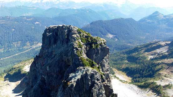 Looking down at Ledge Mountain, or commonly known as "The Ledge"