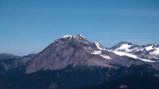 Mt. Garibaldi massive. To its right is Castle Towers Mountain