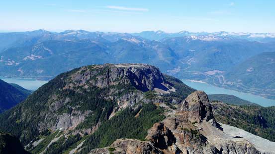 Goat Ridge is the broad plateau in foreground