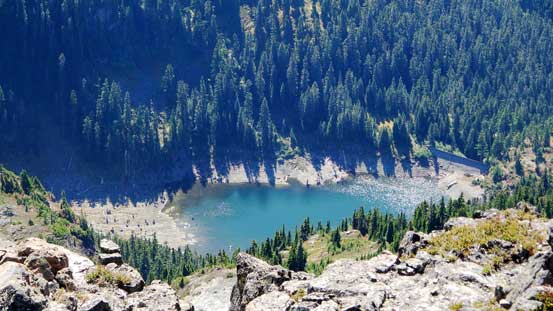 Mountain Lake. There's a hut nearby facilitating peaks around