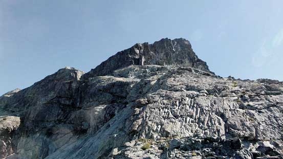 Looking back the pink slabs