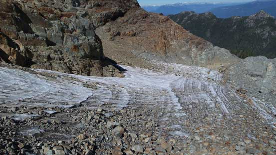 Still have to crossing a small patch of ice 