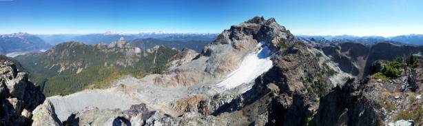 Another panorama from the summit. Click to view large size.