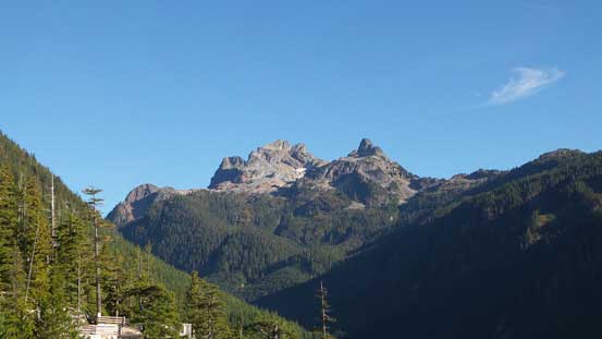 From the upper Gondola station, looking back at my objectives