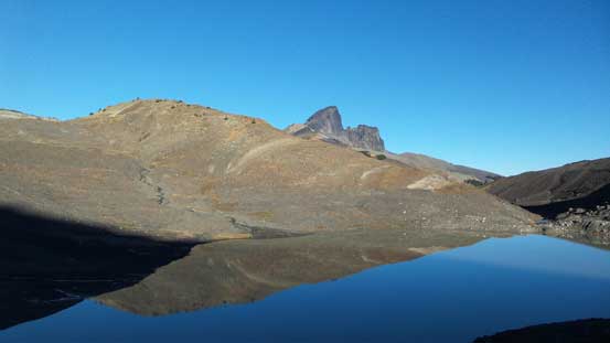 The tip of Black Tusk started to show up again
