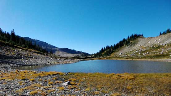This lake at Gentian Pass would be another gorgeous bivy spot...