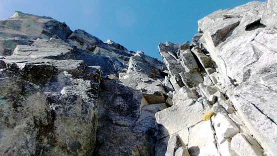 Looking back up this ramp/gully