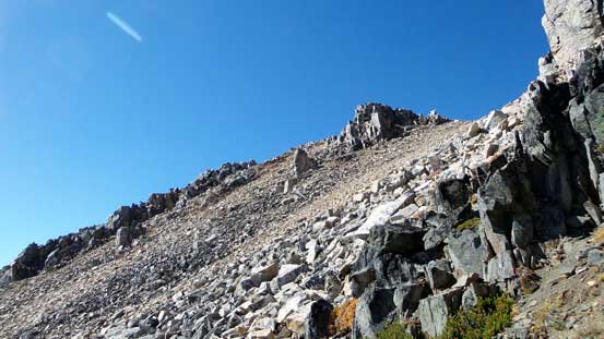 Reascending back up Polemonium Ridge
