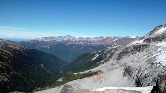 Looking over Castle Towers Creek towards Wedge area