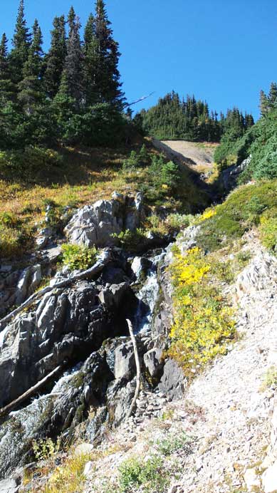 Following the main creek up