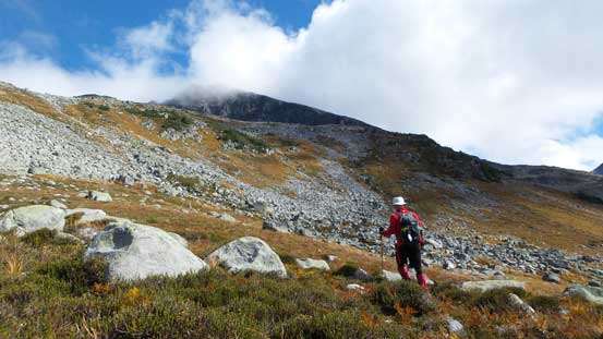 From here we started gaining height. Should have stayed low