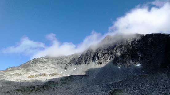 Clouds coming in and off obscuring our objective
