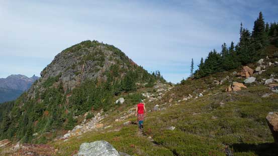Al hiking towards our objective. Firstly we had to cross a saddle