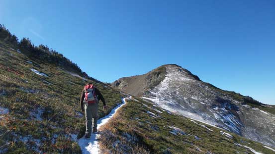 Ahead is the highpoint on Skyline Divide