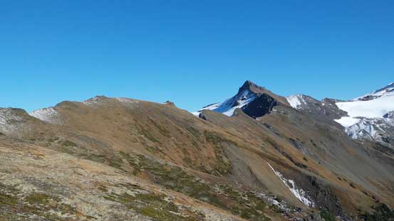 Looking back towards Chowder Ridge and our objective